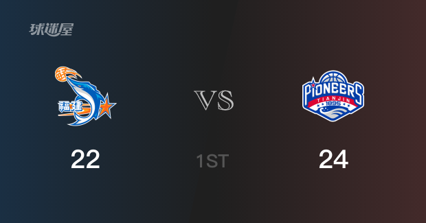 首节比分，天津24-22领先福建，时德帅7分